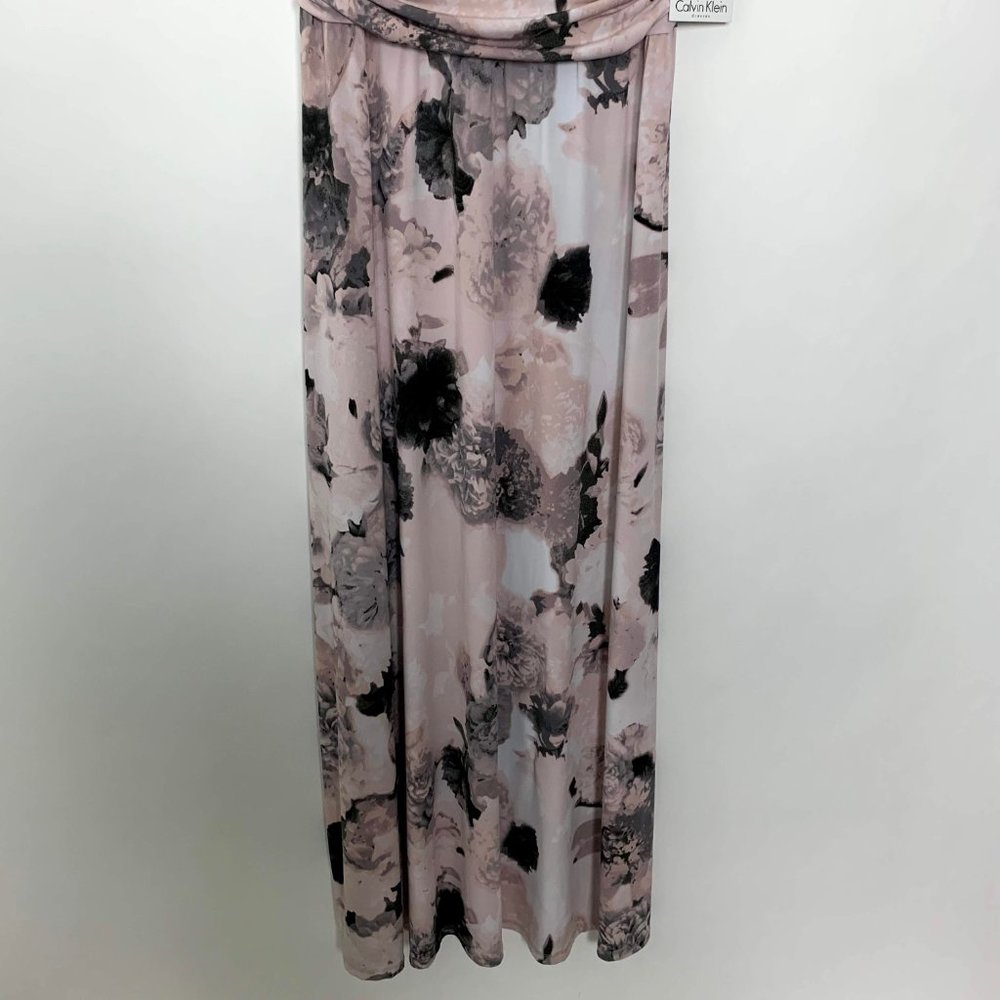 NWT Calvin Klein Maxi Obi Belt Sheath Dress #4524 - Picture 3 of 6